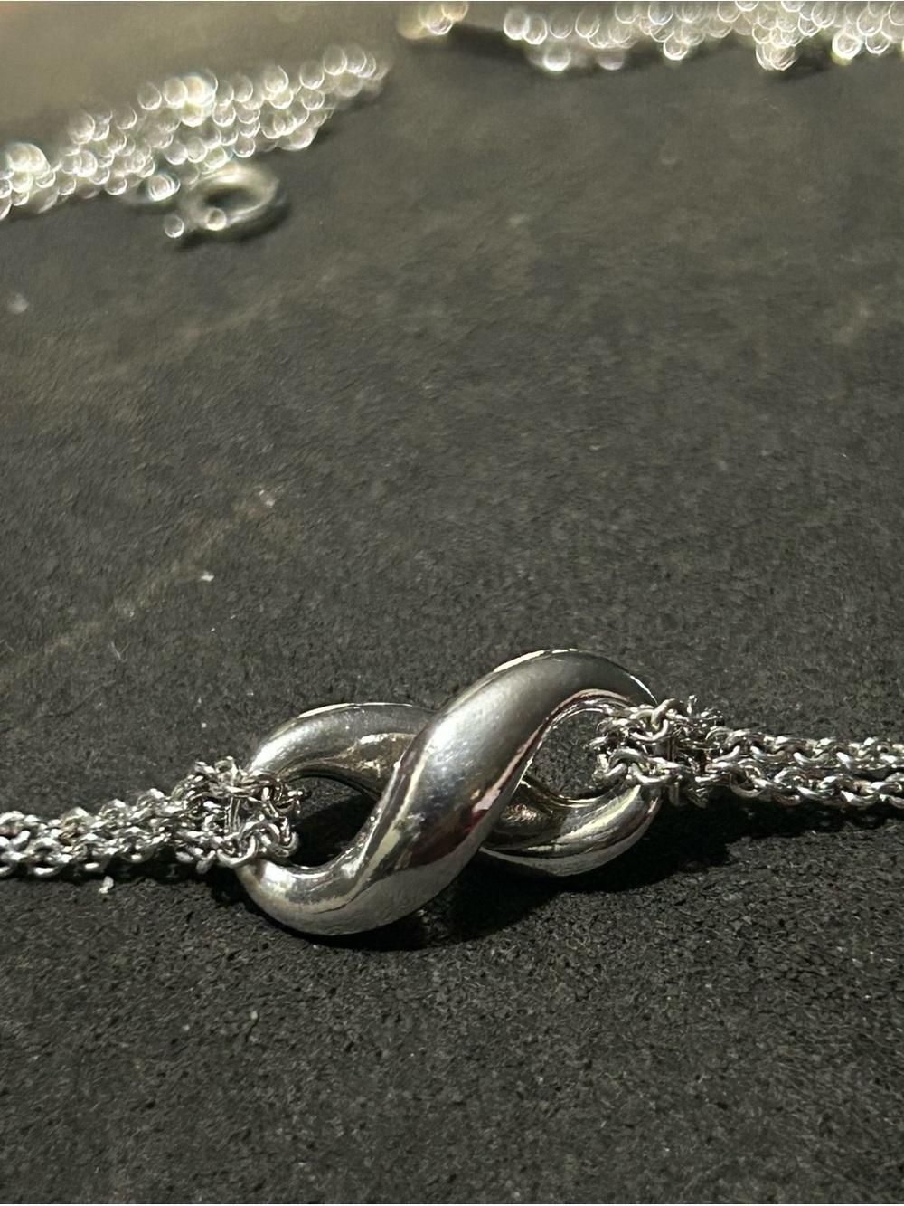 Tiffany & Co. Silver Infinity Multi-Strand Pendant Necklace